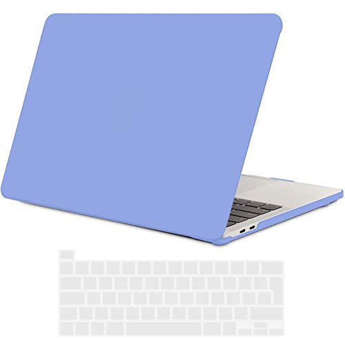 TECOOL Custodia MacBook PRO 13 Pollici 2020 (Modello: A2338 M1 / A2289 / A2251), Plastica Cover Case Rigida e Copritastiera in Silicone per MacBook PRO 13.3 con Touch Bar - serenità Blu