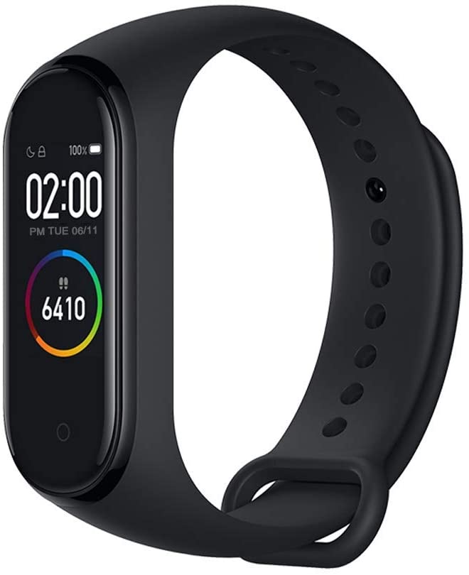 Xiaomi Band 4 - Smart watch e fitness tracker, con cardiofrequenzimetro, 135 mAh, schermo a colori, Bluetooth 5.0, 2019, nero