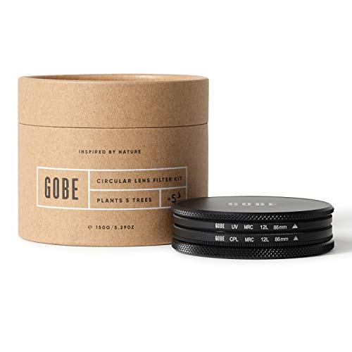 Gobe - Kit filtro UV + filtro polarizzatore circolare (CPL) per obiettivi 86 mm (1Peak)