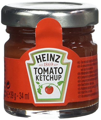 Heinz Tomato Ketchup Mini Jar - Confezione da 80 Pezzi