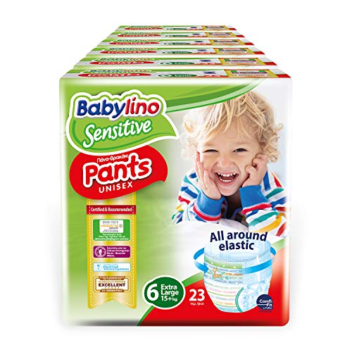 Babylino Sensitive Pants Extra Large, 138 Pannolini Mutandina Taglia 6 (15+Kg)