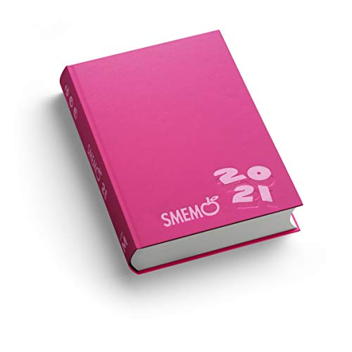 Smemo - Diario 2020/2021 16 Mesi - Fucsia logo rosa - 13x17.7cm