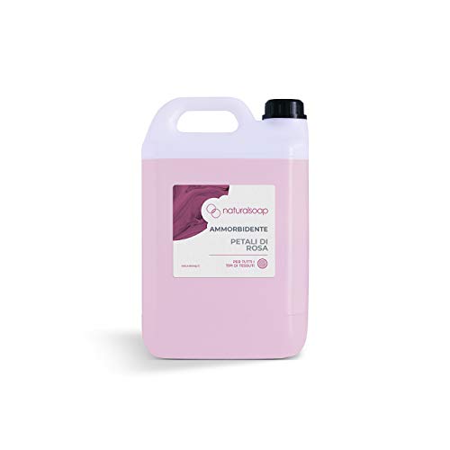 Ammorbidente - Petali di rosa - Concentrato - Ideale per tutti i tipi di capi - Kg 5