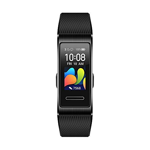HUAWEI Band 4 Pro Smart Band Fitness Tracker, Touchscreen AMOLED 0.95”, Monitoraggio Battito Cardiaco, Monitoraggio Scientifico del Sonno, GPS Integrato, Resistente all’Acqua, Graphite Black