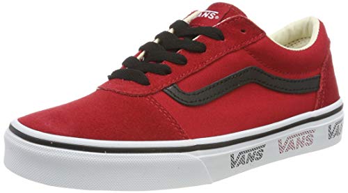 Vans Ward Suede/canvas Sneaker Unisex-Bambini, Rosso ((Vans Sidewall) Tango Red/Black Vwn) , 33 EU