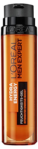 L'Oreal Men Expert Hydra Energy Gel Idratante Creatina Booster Idratante, Confezione da 1 (1 x 50 gr.)