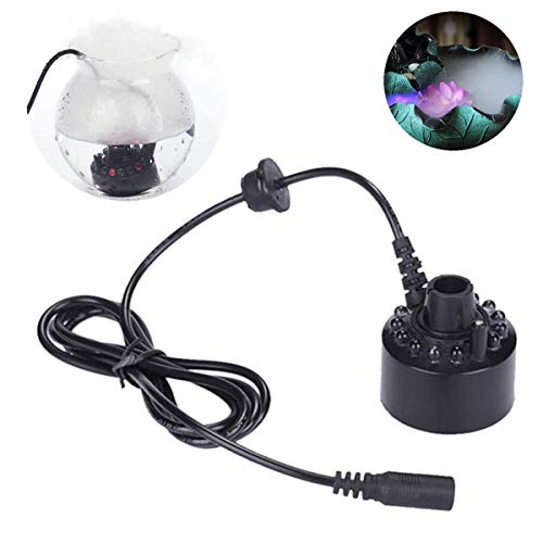 Zeerkeer Nebulizzatore a LED Ultraveloce,12 LED,a ultrasuoni nebulizzatore a LED, Adatto per Fontane Interne o Esterne, Giochi d'acqua e Applicazioni in Ufficio