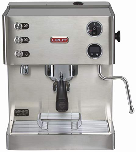 Lelit Elizabeth PL92T Macchina Espresso Semiprofessionale Dual Boiler e Preinfusione - Ideale per Caffè Espresso, Cappuccino - Carrozzeria in Acciaio Inox Satinato