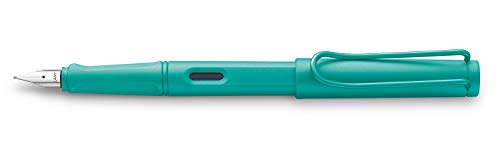 Lamy Safari Candy 021 - Penna stilografica moderna in colore acquamarina con impugnatura ergonomica e design senza tempo - pennino F - modello speciale