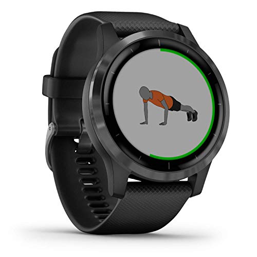 Garmin Vivoactive 4 Smartwatch GPS, 45 mm, Music, Garmin Pay, Wi-Fi, Nero (Black Slate) (Ricondizionato)