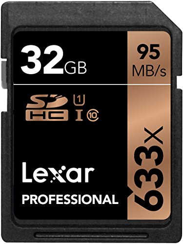 Lexar Scheda di Memoria SDXC Professional UHS-1, 633x, Classe 10 U3, 32 GB, Nero