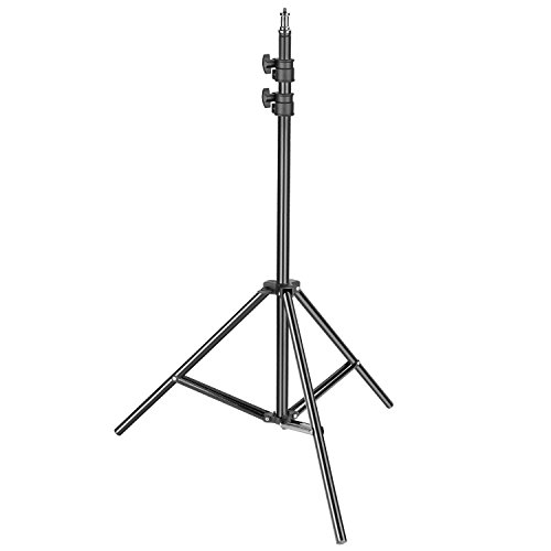 Neewer Supporto resistente per luce, 92-200 cm, regolabile, supporto fotografico, robusto treppiede per riflettori, softbox, luci, ombrelloni, con capacità di carico di 8 kg