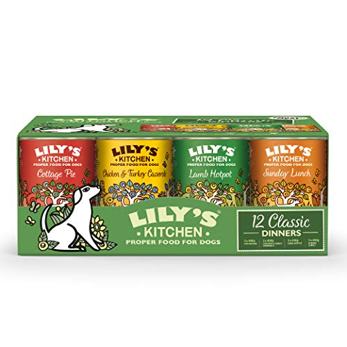 Lily's Kitchen Cibo Umido per Cani Classic Dinner Multipack - Pacco da 12 x 400 g
