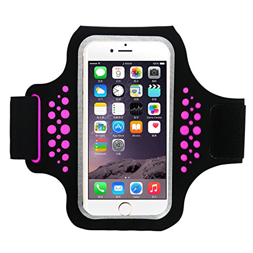 HAISSKY Fascia da Braccio Sportiva Universale con Cinturino Regolabile per Smartphone meno di 6.2 pollici come per iPhone X/XS/XS Max/8 Plus,Galaxy S5 S6 S7 Edge Note 5, Note 8