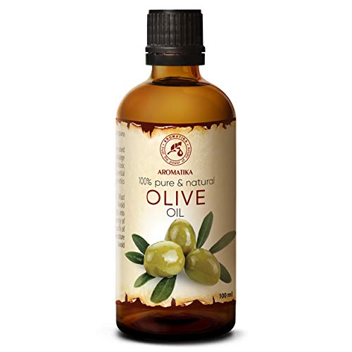 Olio Oliva Extravergine 100ml - Spremuto a Freddo - Olea Europea - Spagna - Cura per Viso - Corpo e Capelli - Ottimo con Olio Essenziale - Bellezza - Aromaterapia - Massaggi - Cosmetici