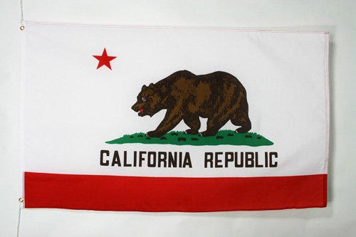 AZ FLAG Bandiera California 150x90cm - Gran Bandiera Stato Americano – USA - Stati Uniti 90 x 150 cm Poliestere Leggero - Bandiere