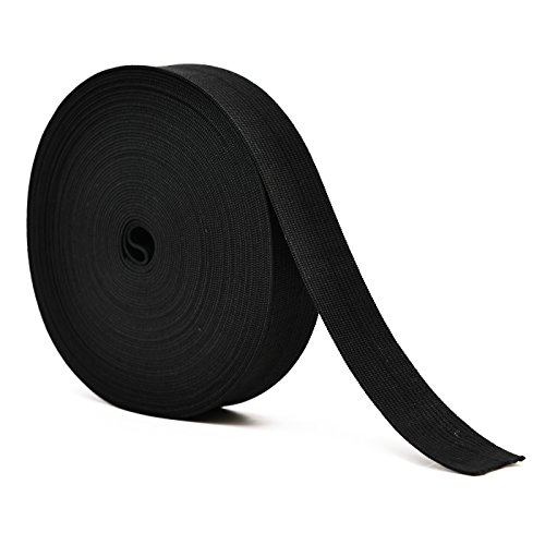 Nero elastico per abiti personalizzati e artigianato DIY domestico 10 metri, 2,5 cm in larghezza