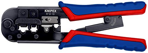 KNIPEX Pinza per connettori modulari Tipo Western (190 mm) 97 51 10 SB (Prodotto in Confezione Self-Service/in Blister)