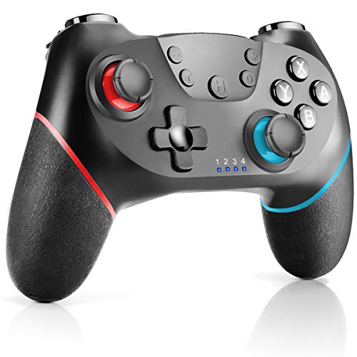 CHEREEKI Controller per Nintendo Switch, Controller Wireless con Doppio Turbo Vibrazione Supporta Funzione Gyro Axis