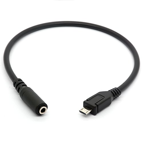 Openii, cavo audio AUX da micro USB maschio a 3,5 mm femmina, per adattatore cuffie Active clip con microfono