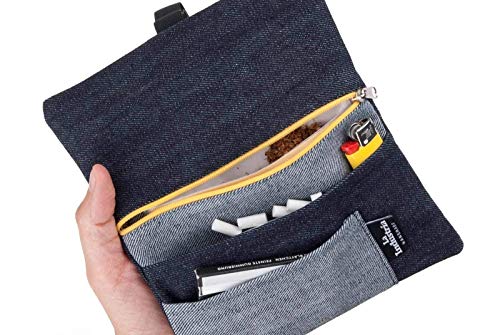 Borsello Portatabacco Jeans - Astuccio Porta tabacco Black Denim