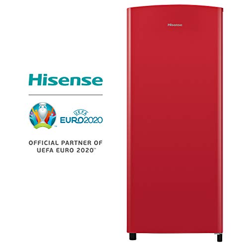 Hisense - Frigorifero Monoporta Con Vano Congelatore Capacità 169 Litri Classe A+ Altezza 128cm Colore Rosso - RR220D4AR1, Senza installazione