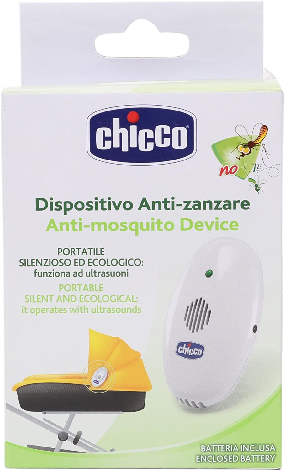 Chicco 00007222100000 Anti-zanzara Ultrasuoni Portatile
