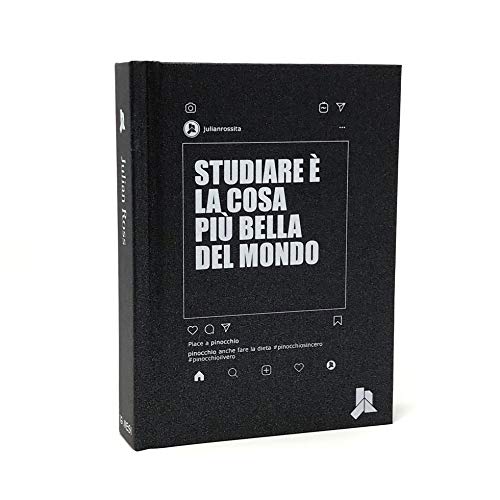 Julian Ross JR301001 Diario scuola, 16 Mesi, Formato Mini, 15 Centimetri, Bugie Pinocchio (Nero)