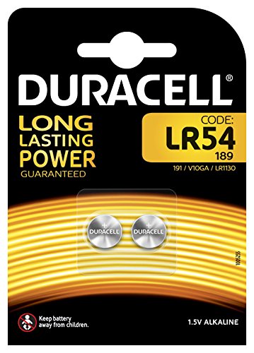 Duracell LR54, Pile 1.5V, Confezione da 2 pile, L'imballaggio può variare