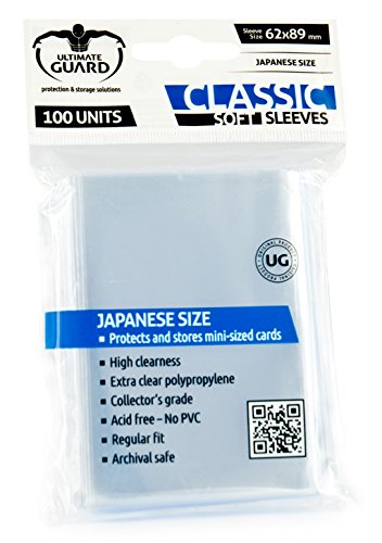 Ultimate Guard Classic Soft Sleeves Japanese Size Transparent (100) Ultimate Guard
