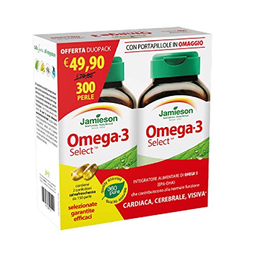 Omega 3 Select DuoPack (2x150prl) con porta pillole OMAGGIO - JAMIESON