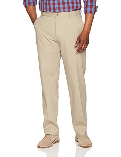 Amazon Essentials Classic-Fit Wrinkle-Resistant Flat-Front Chino Pant Pantaloni, Beige (Khaki), W36/L32