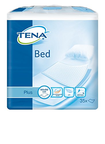 Tena - Traversina-coprimaterasso “Bed - Plus”, dimensioni di 60 x 90 cm, confezione di 35 pezzi