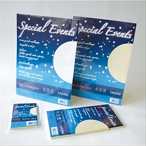 FAVINI carta metallizzata special events 120gr a4 20fg bianco 01