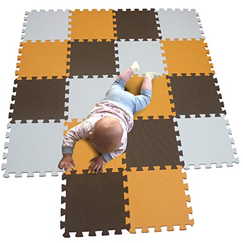 MQIAOHAM baby bambini bambino foam giochi gioco incastro mat per pezzi play puzzle schiuma tappetino tappeto Bianco Orange Marrone 101102106