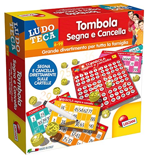 Lisciani Giochi 56996 - Ludoteca Tombola Segna E Cancella, Multicolore, 6 anni+