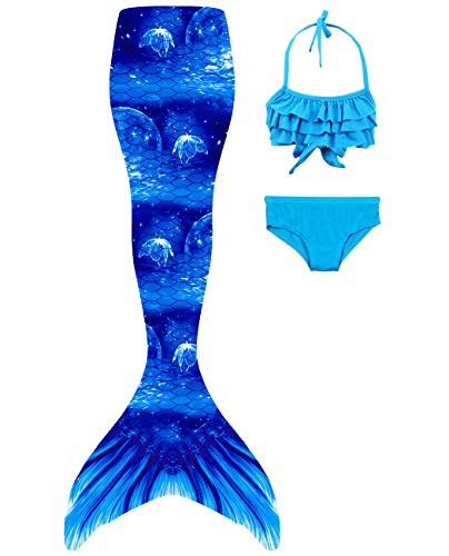 shepretty Coda di Sirena con Bikini per Bambina,wupuG16+WJF46,150
