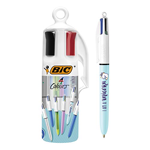 BIC 945793-4 Colours Penne a Sfera Fluo Pen Pot, Confezione da 6 Pezzi
