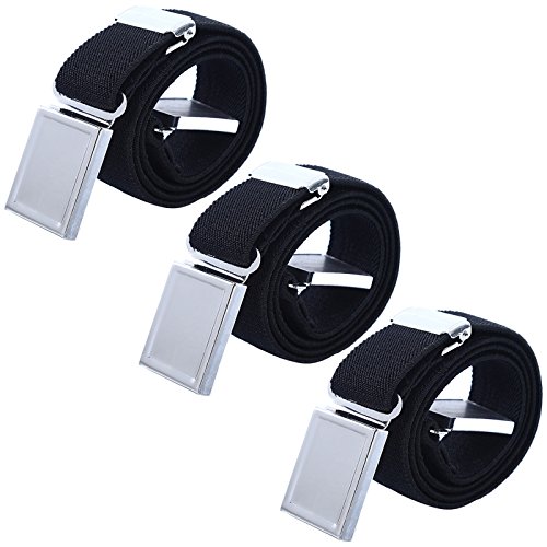 WELROG Cintura magnetica elastica per bambini - Ragazzi con cinturini elasticizzati regolabili Ragazze Cinture per bambini di AWAYTR (Nera)