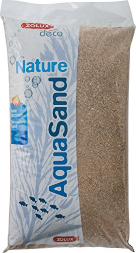 Zolux Ghiaia Naturale per Acquario Sabbia di Fiume di 1 a 4 mm di granulométrie – 12 kg