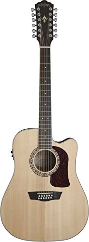 Washburn HD10SCE12 Heritage 10 Series - Chitarra acustica Cutaway 12 corde, naturale