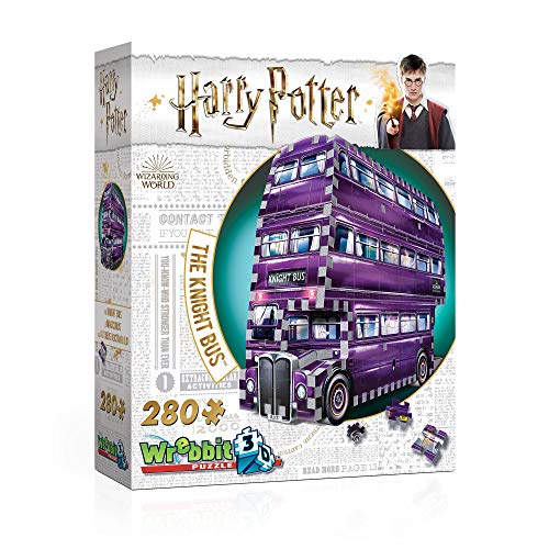 Wrebbit 3D w3d 0507 The Knight Bus Harry Potter – Il Prigioniero di Azkaban Ritter von Wrebbit Puzzle, 280 Pezzi, 26 x 7 x 19 cm