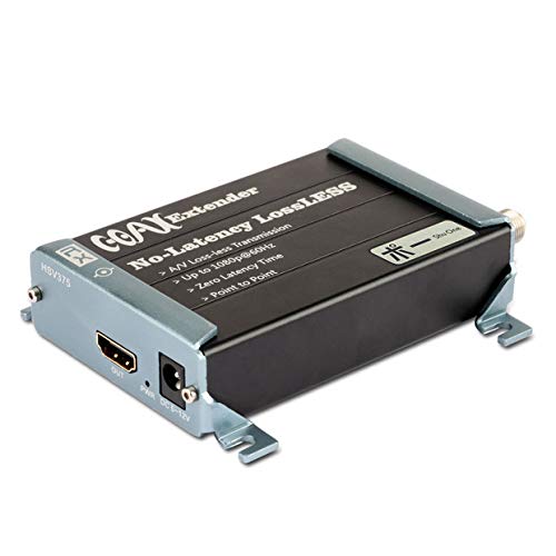 ShuOne - Extender coassiale HDMI su Singolo Cavo coassiale con connettore coassiale Tipo F su più Punti, Supporto HD 1080p 300 Metri, Telecamera di Sicurezza DVR …