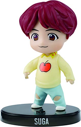 Mattel - BTS Mini Suga Bambola da 8 cm in Vinile, Giocattolo per Bambini 6+ Anni, GKH80
