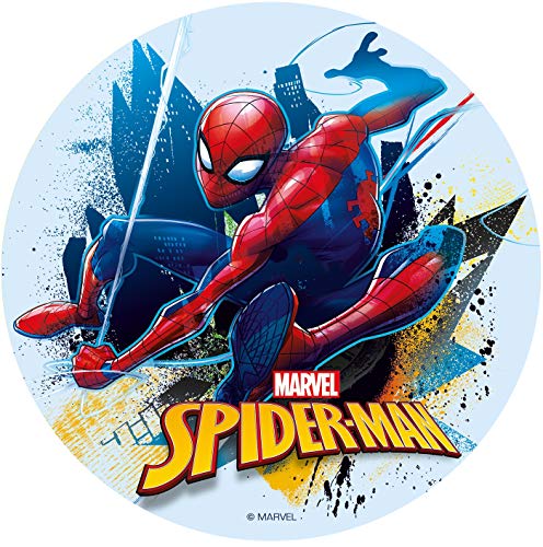 Dekora 231362 - Disco commestibile per decorare torte di compleanno, motivo: Spiderman, 16 cm