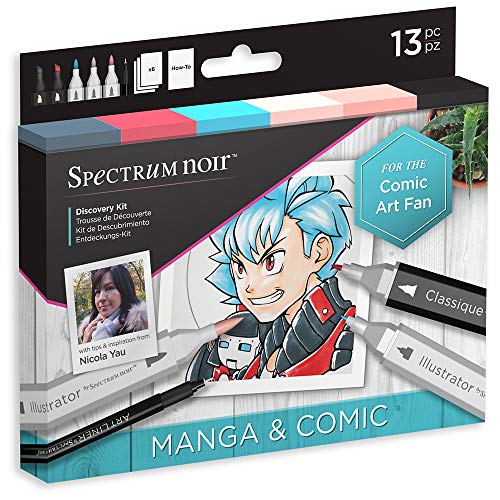 Spectrum Noir SPECN-Disc-Com Pennarelli Discovery Kit-Manga e Fumetti, Magna & Fumetto, taglia unica