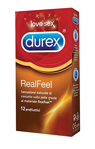 Durex Real Feel Preservativi, 12 Pezzi