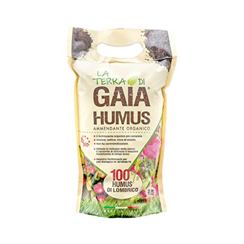 Humus di Lombrico - Fertilizzante Biologico Premium - Sacchetto da 2 l / 1,1 kg