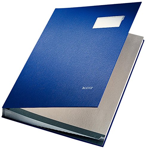 LEITZ Libro firma in PPL 20 scomparti - f.to 24 x 34 cm - Blu - 57000135