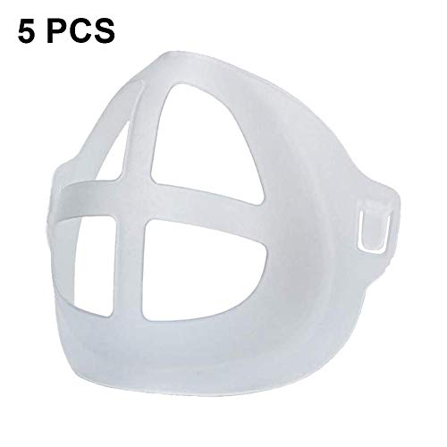 5PSC Staffe per maschera in silicone 3D Estensione interna Staffa di supporto Rossetto Supporto di protezione Aumentare lo spazio respiratorio